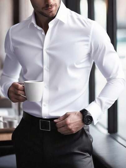 Elegant White Dress Shirt